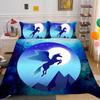 2023 Новый стиль, 2/3 шт., комплект высококачественных пододеяльников с 3D принтом единорога, комплекты пододеяльников из высококачественного полиэфира