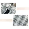 Womens Summer Checkered Shirt Breathable Long Sleeve Chiffon Blouse Lightweight Open Front Top Outerwear