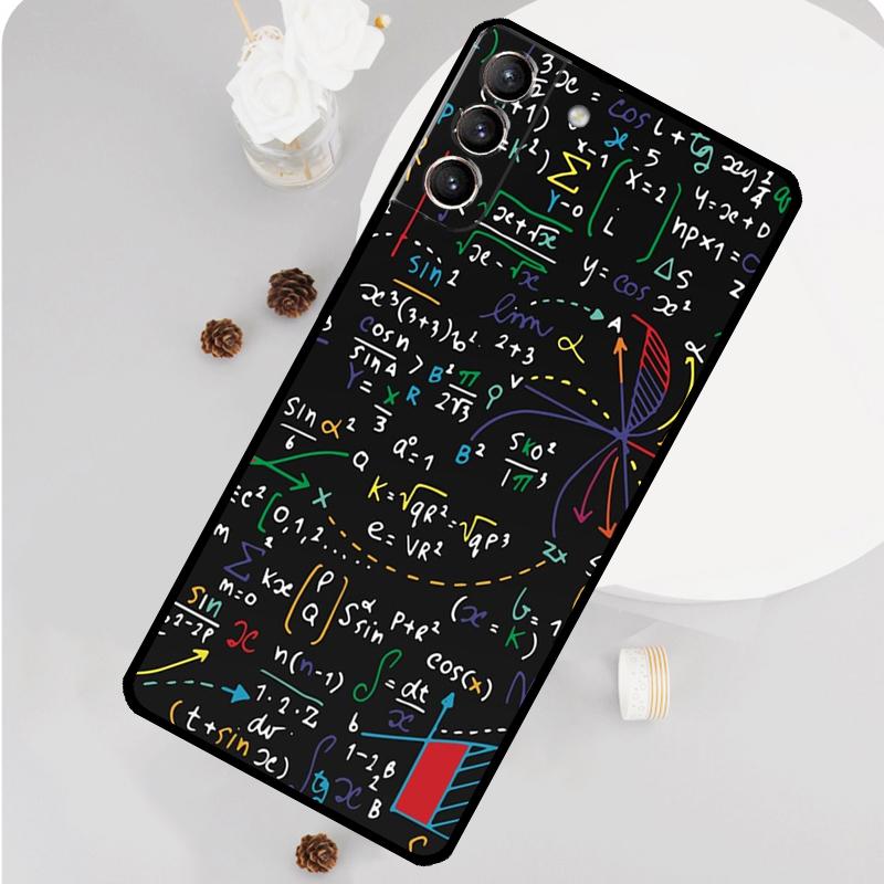 Чехол с формулами по физике, науке, математике для Samsung Galaxy S23 FE S20 S21 S22 Ultra S8 S9 S10 Plus Note 10 20 Ultra Мягкий чехол