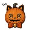 Festive Wooden Tabletop Decor Vintage Halloween Decor, Cat Mummy Skeleton Figurines, Tiered Tray for Fall Farmhouse Centerpiece Shelf