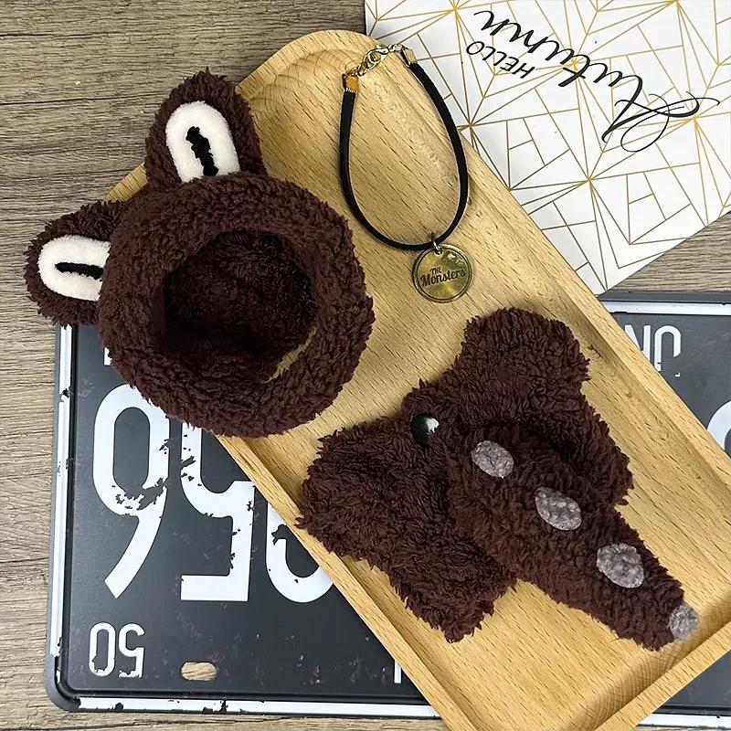 10cm For Labubu Clothes Big Angel White Pink Rabbit Plush Baby Clothes Cute And Fashionable Angel Cotton Doll Clothing Doll Sets