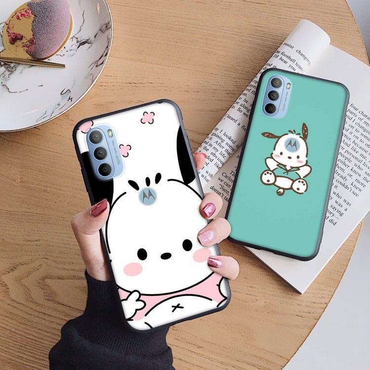 Черный чехол AH48 Pochacco для OPPO Reno 8 6 5 4 Pro Find X3 A17 A31 A38 A40 A53 A54 A55 A74 A76 A78 A77 A80 A94 A95 A96 Pro Sofe Cover