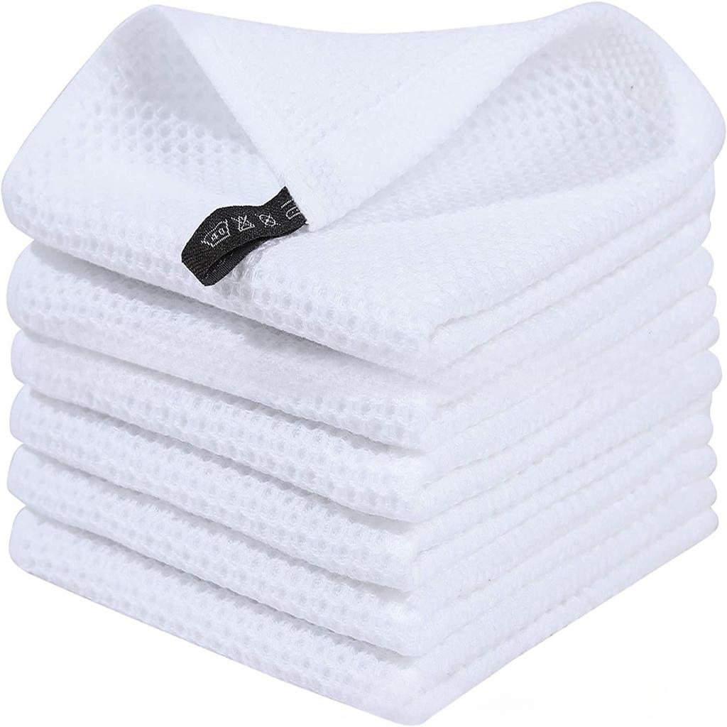 1 шт. Хлопковые полотенца для мытья посуды, быстросохнущие кухонные полотенца для мытья посуды, сотовые кухонные тряпки для мытья посуды, супермягкие и впитывающие бытовые салфетки для уборки