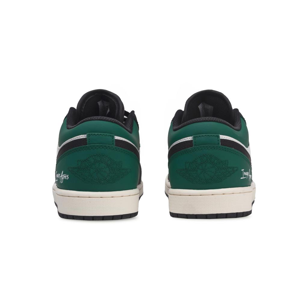 Jordan Air Jordan 1 Pine Mist Green Shadow Abrasion Resistant Low top Vintage Basketball Shoes Unisex Pine Green 553558-081(Team73-S-BOX)