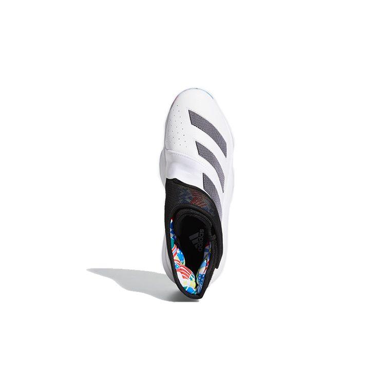 Adidas Harden B/E 3 Slip Resistant Lightweight Mid top Basketball Shoes Men's White Black EG5099