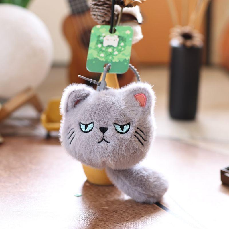 Plush Cat Keychain Toy With Super Soft Short Plush For Kids And Collectors