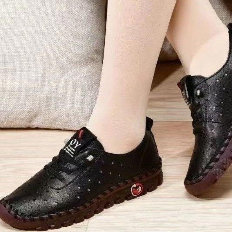 Летняя женская повседневная обувь из мягкой кожи ручной работы – Удобная посадка без усталости