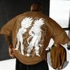 Ретро Футболки с Узором Скорпиона для Мужчин Насекомые 3D Печать Футболка Летняя Повседневная Мода Топы с Круглым Вырезом Короткий Рукав Уличные Футболки