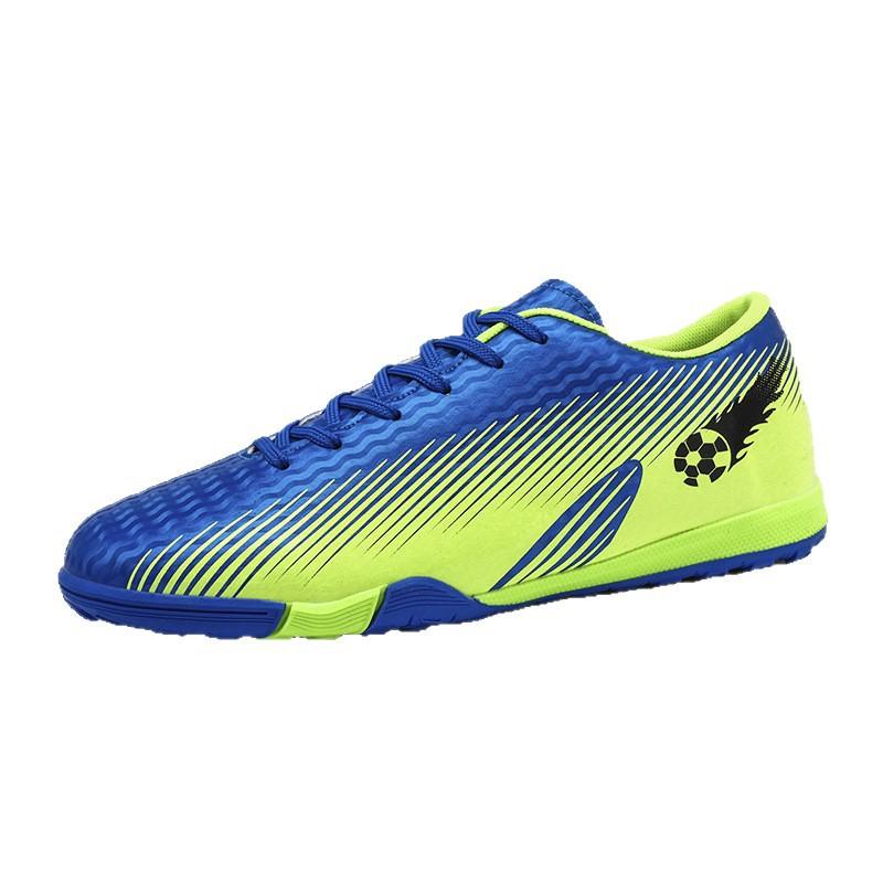252 Football Shoes Teenagers Men Women Low Top Broken Nail TF Flat Training Leather Upper Five-a-side Indoor Sports