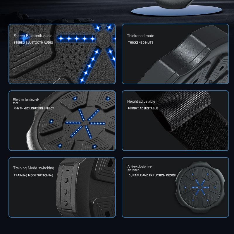 New Boxing Target Smart Bluetooth Boxing Wall Target Boxing Target Reaction Trainer Home Fitness Equipment