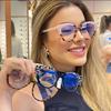 Anti Blue Light Blocking Women 'S Square Glasses Frame Fashion Radiation Protection Eyeglasses Transparent Eyewear Oculos