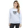 NASA Womens/Ladies Worm Blurb Sweatshirt
