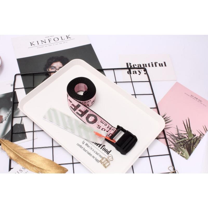 Новый холщовый ремень в индустриальном стиле OFF-white, тот же модный ремень