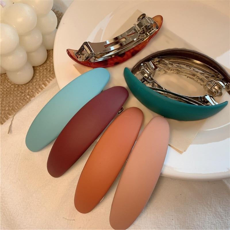 6 шт. Пружинный зажим для волос для женщин Французские стили Держатель для волос Зажим для волос Подходит для тонких Густых волос Элегантные украшения для волос