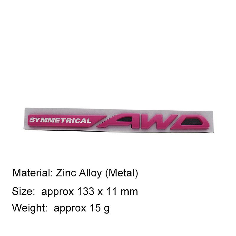 3D Стайлинг автомобиля СИММЕТРИЧНЫЙ AWD автомобиль Капот Крыло багажник Задний капот Шильдик Наклейка Эмблема Значок Наклейка