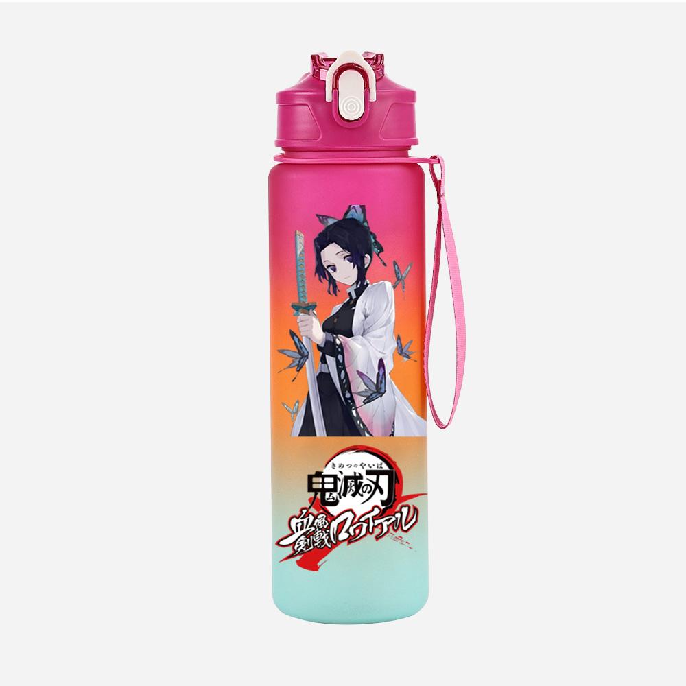 Anime Demon Slayer Printed Character Water Cup Demon Hunters Outdoor Portable Drinking Bottle for Boy Girl Gift