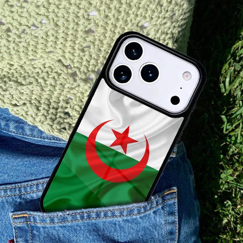 Чехол для телефона с флагом Алжира для IPhone 11 12 13 14 15 16e 17 Pro Max Coque для IPhone 17 Air