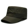 Fashion Hat Summer Flat Top Hat Men's Quick Drying Breathable Perforated Light Board Shade Sun Protection Hat Outdoor Simple Versatile Hat
