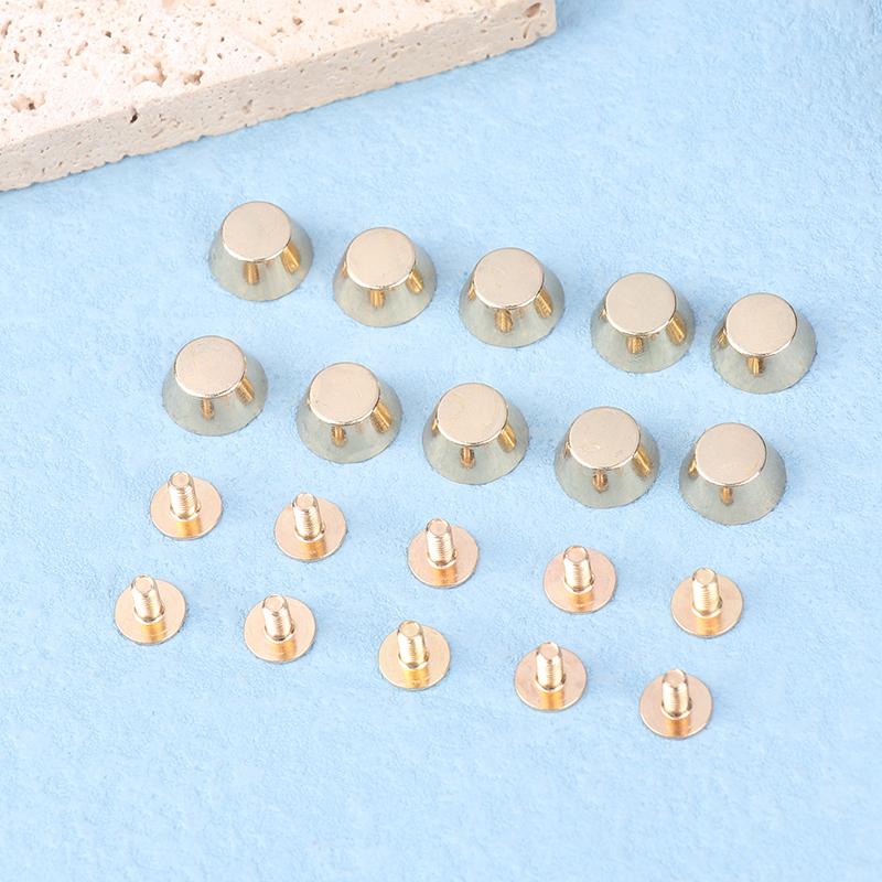 10 комплектов, металлические нижние заклепки для ножек сумки, кожаные заклепки для сумки «сделай сам», защитные заклепки для защиты от износа, аксессуары для ремней сумки