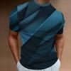 Summer Men'S T-Shirt Geometric Pattern 3d Printed Men'S Top Everyday Casual Clothing Loose Oversized-Shirt Retro Sweatshirt