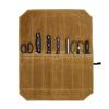 Knife Roll Bag with 7 Slots Large Capacity Easy Carrying Wear Resistant Waterproof Portable Cooking Knife Organizer Storage Pouch