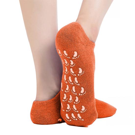 Увлажняющие носки Спа-гель носки с противоскользящей подошвой Носки для ухода за ногами Предотвращают трещины на пятках Наполнители для чулок для женщин мужчин