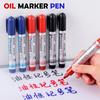 Round Toe Waterproof Quick-Drying Oily Ink Marker Pen Black/Red/Blue Ink Art Marker Student Whiteboards Tile Wall Floor Office