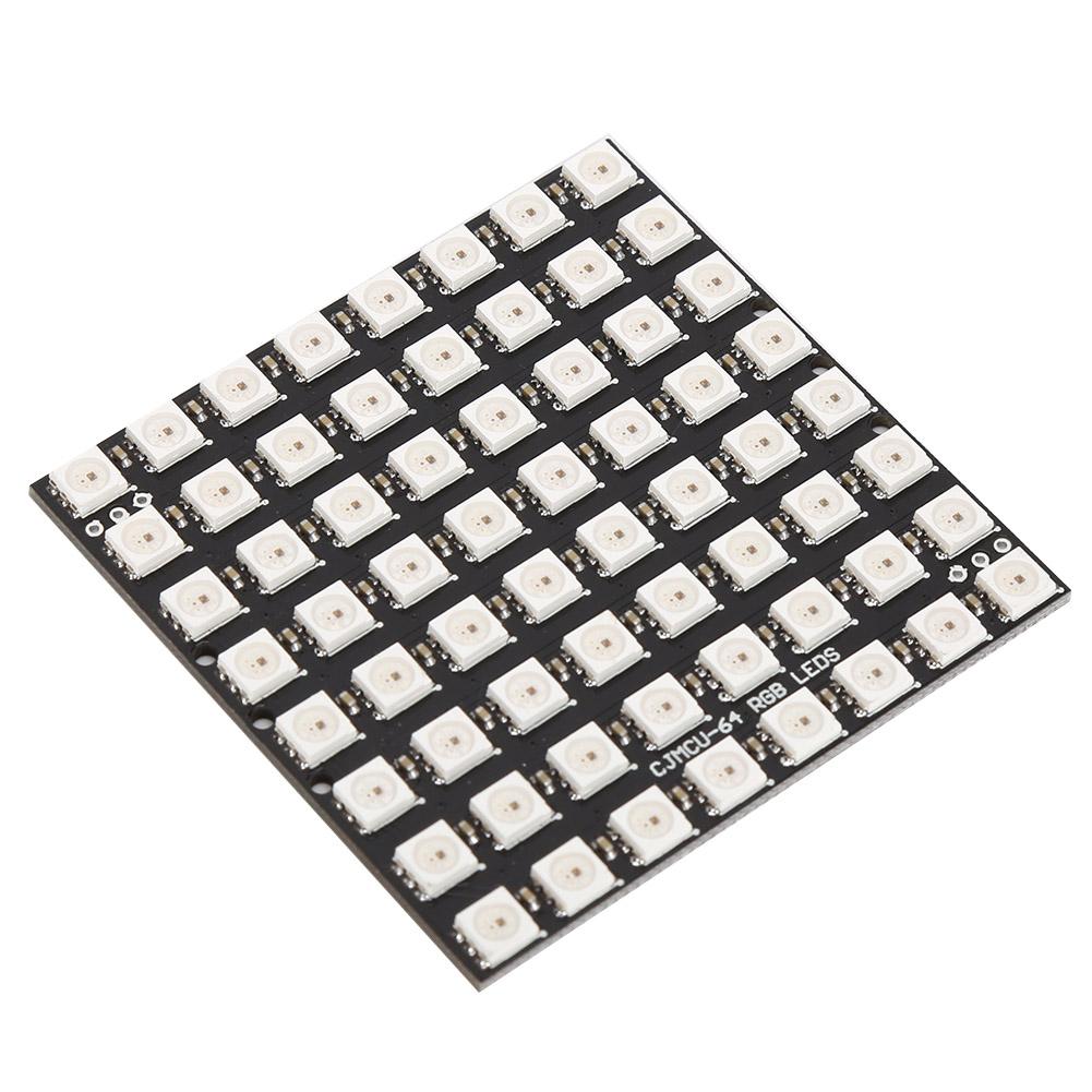 64Digit LED Development Board with Built In Full Color Driver WS2812 5050 RGB LED 5VDC