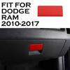 Красная накладка-стикер на ручку ящика для хранения у второго пилота для Dodge Ram 1500 2010-2017