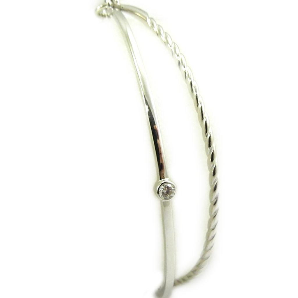 Altesse [L5342] — Белый серебряный браслет «Богиня»