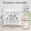 Christian Throw Pillow Covers, Christian Home Decor, Religious Bible Verse Scripture Decorative Pillowcases Cushion Cases for Home Bedroom Living