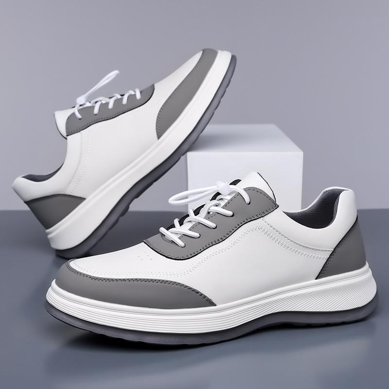 New Trend Men Leather Casual Shoes Leisure Walk Sneakers Classic Mens Skateboard Footwear Spring Summer Tenis Masculino Sneakers