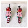 [R6162] - Designer Sleepers 'Lilipoupettes' (cat) Rose Red - 30x13 Mm