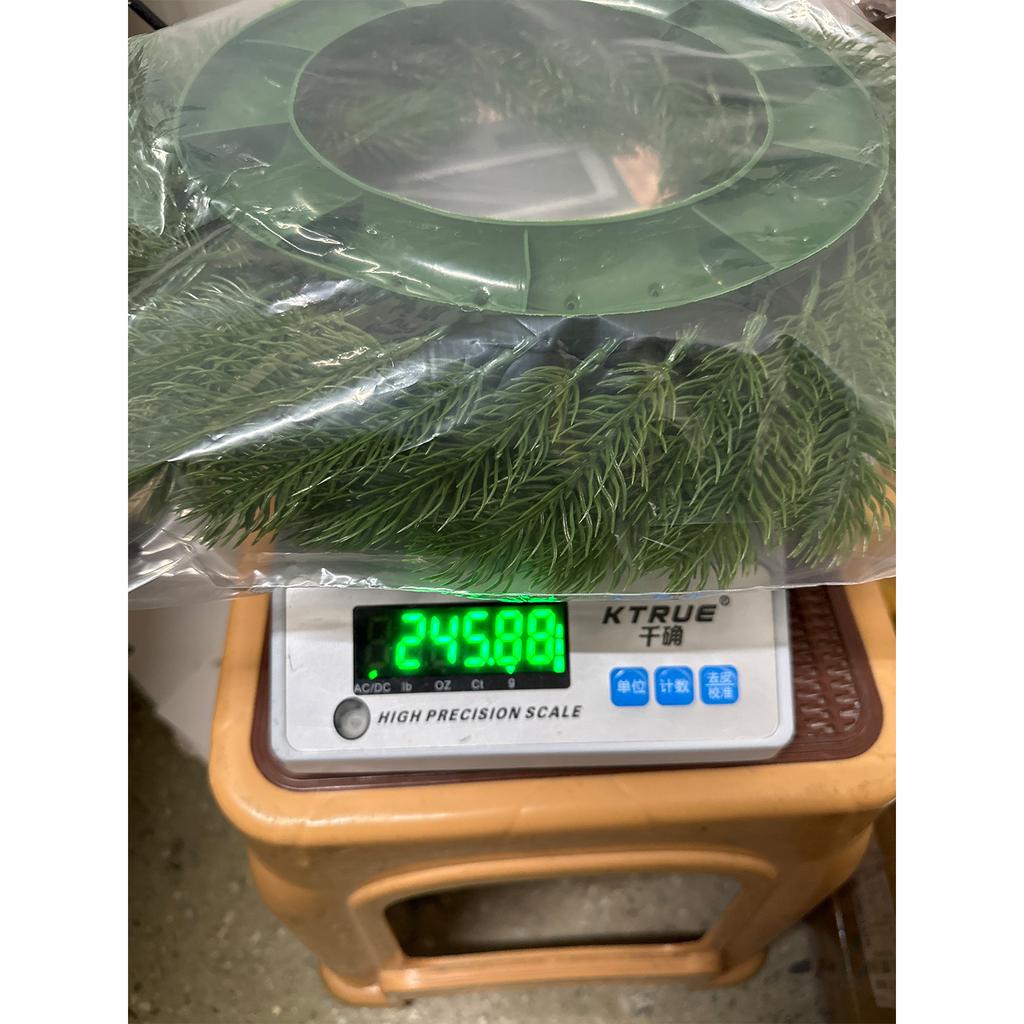 45 см Рождественский венок из красных фруктов и сосновых иголок, имитация, украшение на Рождество, подвесной венок на дверь