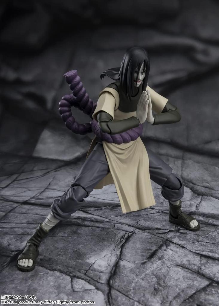 SHFiguarts НАРУТО Орочимару - Искатель истины в поисках вечности - Подвижная фигурка, окрашенная в цвет АБС и ПВХ, примерно 150 мм.