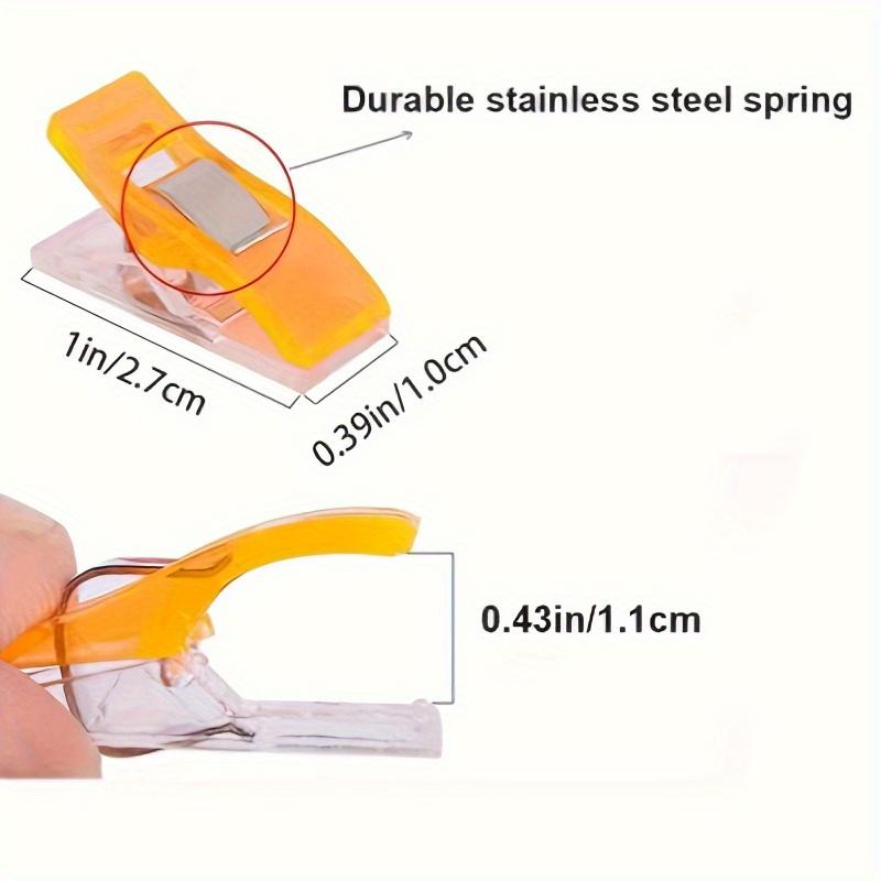 Разноцветные швейные клипсы с пружинами из нержавеющей стали, клипсы для скрепления ткани для пэчворка, рукоделия и швейных принадлежностей