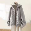 Теплая и утолщенная хлопковая одежда с капюшоном, женская одежда больших размеров, зимнее новое свободное и тонкое пальто