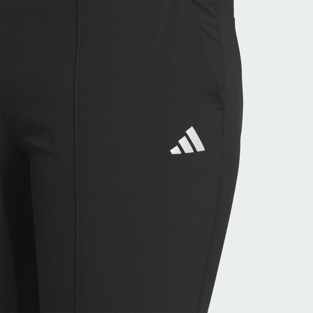 adidas Однотонные расклешенные повседневные брюки Slim Fit с застежкой-молнией, женские брюки черного цвета IN6585