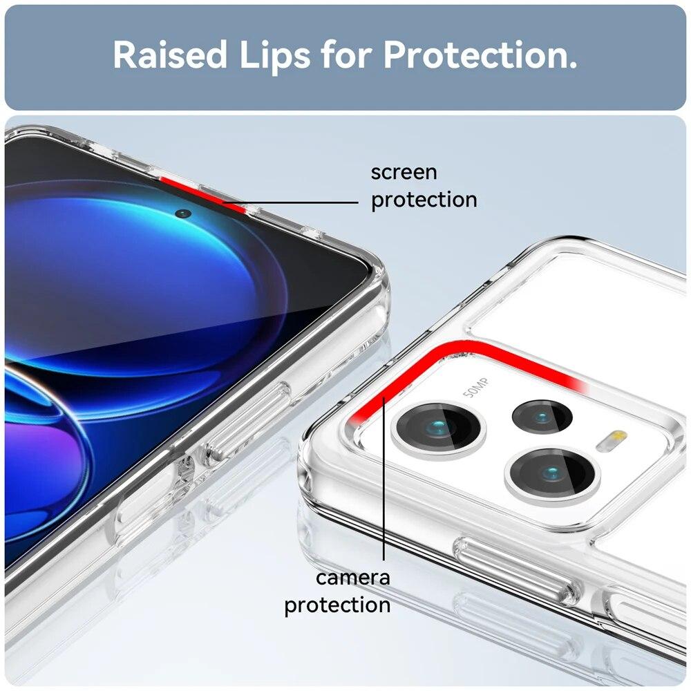 KEYSION Прозрачный противоударный чехол для Redmi Note 12 Pro + 5G 12S 11 Pro + 11S силиконовый чехол из ТПУ для телефона Xiaomi POCO X5 Pro 5G