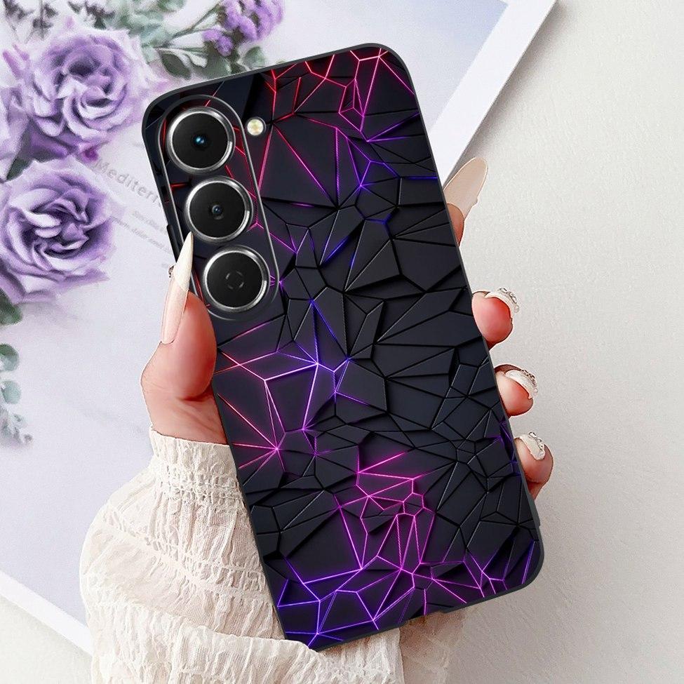 Чехол для Tecno Spark 40Pro KM6 Чехол для Techno Spark 40 Pro Чехол Силиконовый Роскошный Бабочка Любовь Мода Цветы Крутой Расписной