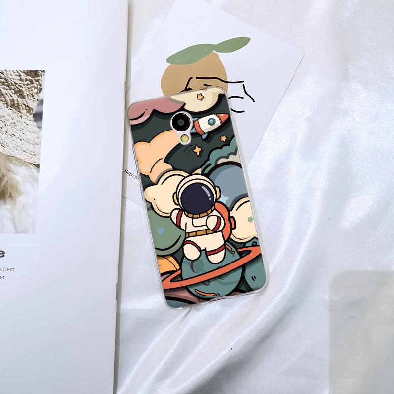 Для Meizu M2 M3 M5 M6 Note чехол силиконовый милый космонавт космический мягкий чехол для Meizu M6 M6S M6T M5 M5C M5S M3 M3S M2 чехол для телефона