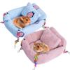 Guinea Pig Hammock Soft Comfortable Warm Fleece Hamster Hammock Plush Pet Hanging House Bed For Rat Chinchilla Squirrel Rabbit