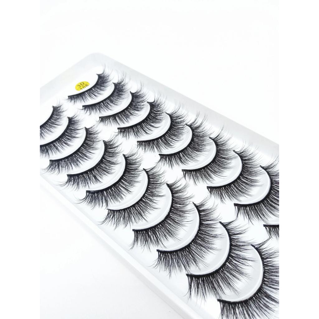 Натуральные 3D норковые ресницы, 5/10 пар ресниц, эффектные накладные ресницы, искусственные ресницы для макияжа, оптовая продажа, наращивание ресниц