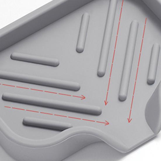 Мыльница, силиконовый поддон для раковины со сливным носиком, многоразовая, легко моющаяся, щетка для мытья столешницы, полка для хранения мыла, кухонный органайзер