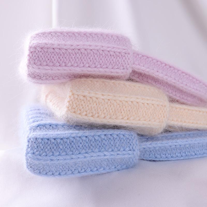 2022 зимняя шапка из кроличьего меха для женщин, мягкие теплые пушистые однотонные вязаные шапки из ангоры, кашемировые шерстяные шапочки Skullies