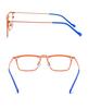 Unisex Retro Geek Multi-Color Titanium Myopia Glasses Frame