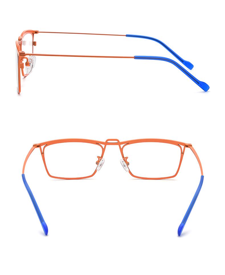 Unisex Retro Geek Multi-Color Titanium Myopia Glasses Frame