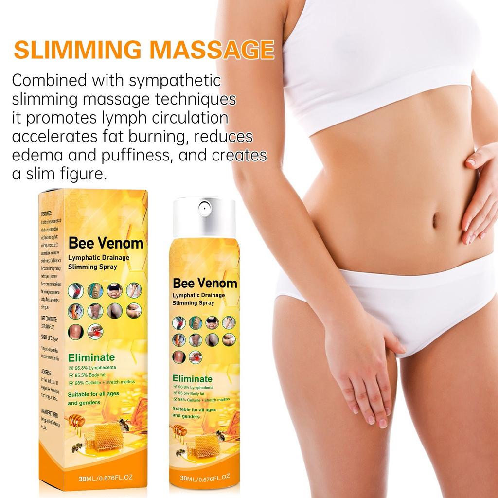 Спрей для похудения Bee Shaping быстро обжигает, подтягивает кожу и способствует похудению тела 30 мл