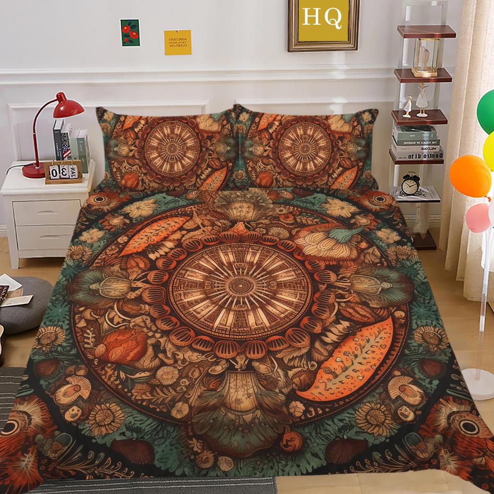 Mandala Printed Home Bedding Set Fashion Design Duvet Cover Set Single Double Size Comforter Cover Sets