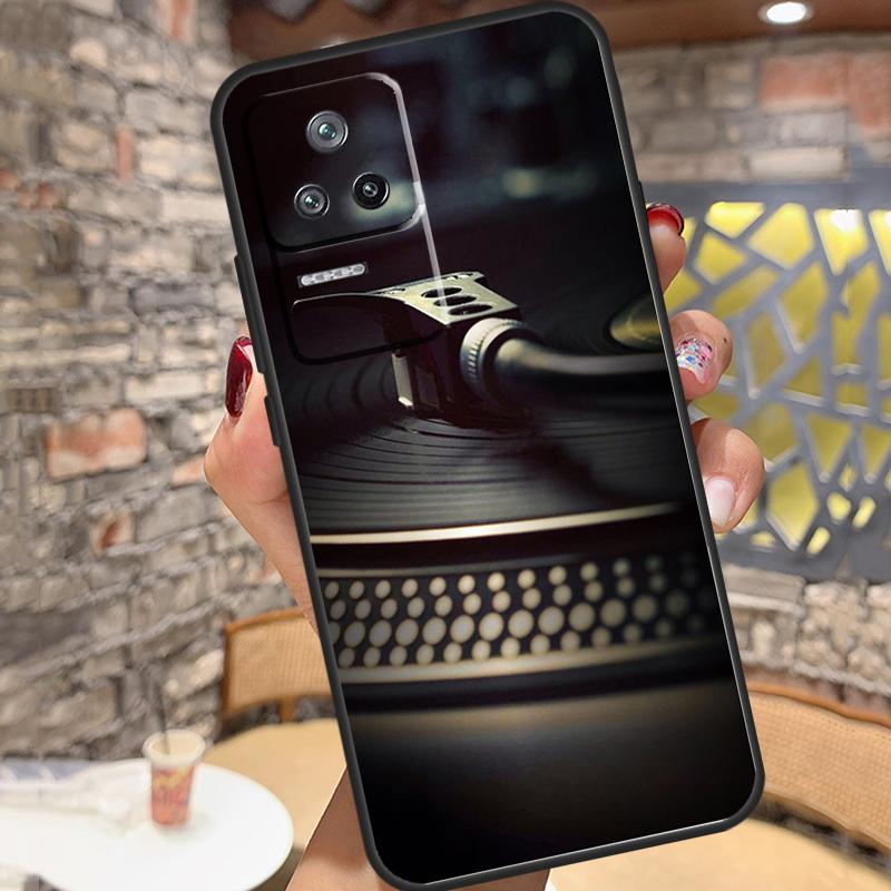 Виниловый DJ-диск Арт-кейс Для Xiaomi 13 14 15 Ultra 11T 12T 13T 14T Pro POCO X7 Pro X3 X5 X6 M6 F5 F6 Pro Чехол